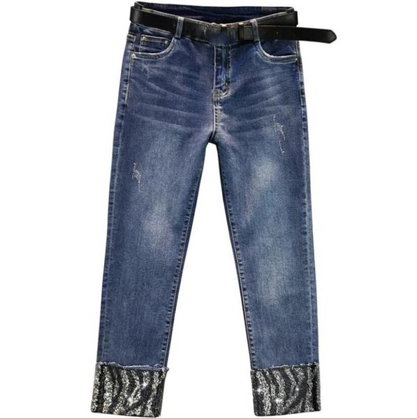 spring denim pants for women cotton elastic high waist slim pencil female street jeans woman w2527 women's, Blue
spring denim pants for women cotton elastic high waist slim pencil female street jeans woman w2527 women's, Blue