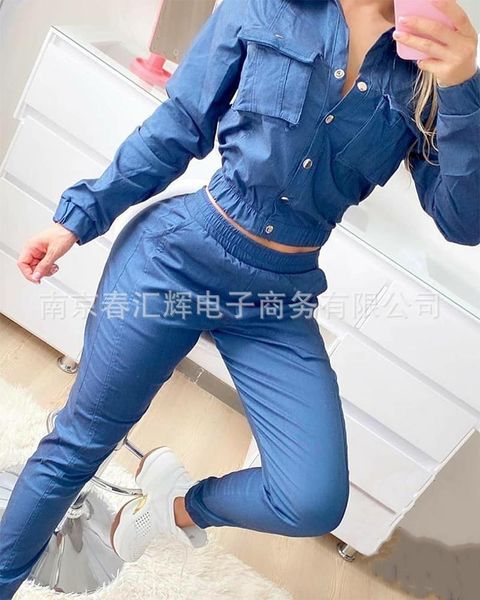 casual dresses autumn and winter denim sports long suit two-piece, Black;gray
casual dresses autumn and winter denim sports long suit two-piece, Black;gray