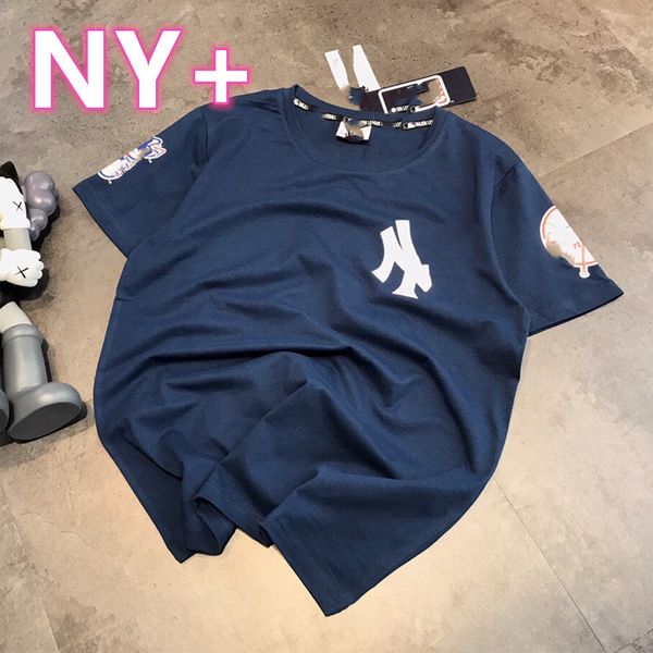 luxury design ny + summer alphabet printed short sleeve men's and women's simple casual loose round neck t-shirt, White
luxury design ny + summer alphabet printed short sleeve men's and women's simple casual loose round neck t-shirt, White