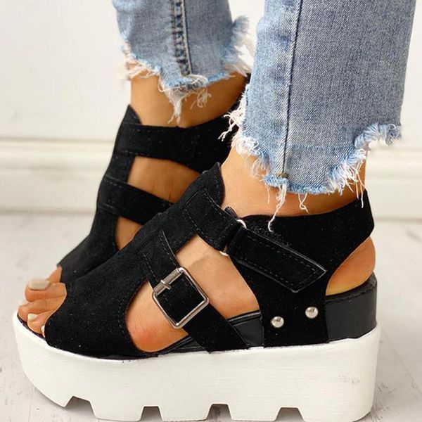 sandals fashion summer platform wedge high heels casual comfortable light leisure shoes woman women, Black
sandals fashion summer platform wedge high heels casual comfortable light leisure shoes woman women, Black