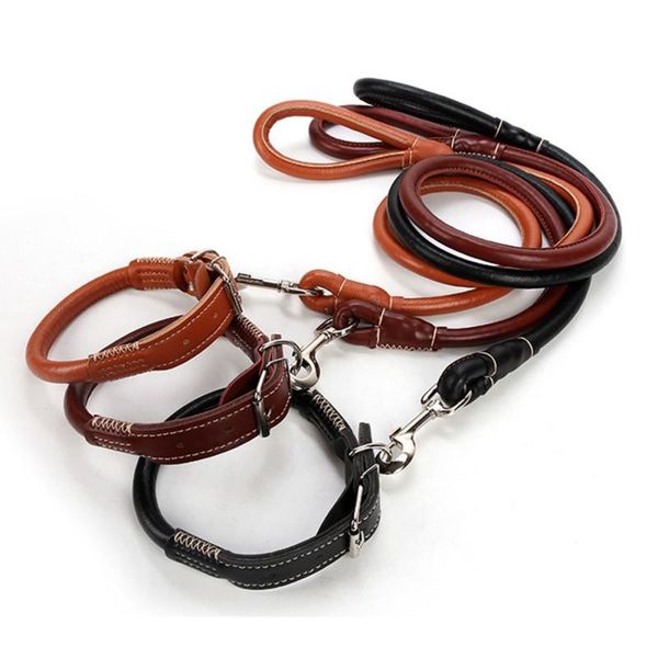 dog collars & leashes braided real leather leash choke walking training leads dogs strong traction rope with weaving round belt slip
dog collars & leashes braided real leather leash choke walking training leads dogs strong traction rope with weaving round belt slip