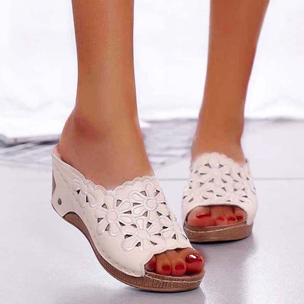 sandals retro women summer wedge flowers shoes fish mouth woman femme plus size female zapatos de mujer, Black
sandals retro women summer wedge flowers shoes fish mouth woman femme plus size female zapatos de mujer, Black