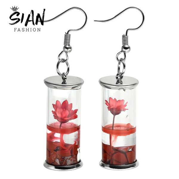 dangle & chandelier sian real plant dry flower earrings glass bottle drop pink purple blue orange red women's, Silver
dangle & chandelier sian real plant dry flower earrings glass bottle drop pink purple blue orange red women's, Silver