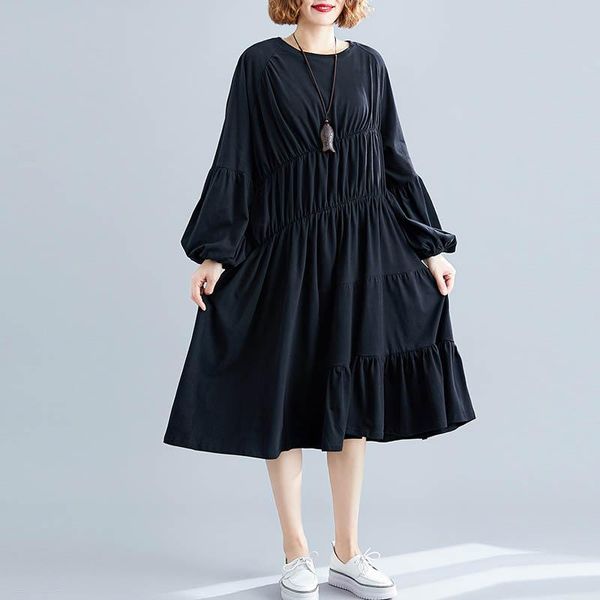 casual dresses vintage plus size winter dress women loose batwing korean cotton linen big oversized long autumn 4xl 2021, Black;gray
casual dresses vintage plus size winter dress women loose batwing korean cotton linen big oversized long autumn 4xl 2021, Black;gray