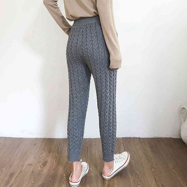 pants casual harem thicken drawstring women knitted pants autumn winter twisted sweater trousers wt8w, Black;white
pants casual harem thicken drawstring women knitted pants autumn winter twisted sweater trousers wt8w, Black;white