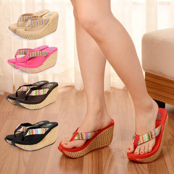 slippers 2021 summer style female woman antiskid flip flops fashion wedge heels pantshoes footwear for girls, Black
slippers 2021 summer style female woman antiskid flip flops fashion wedge heels pantshoes footwear for girls, Black
