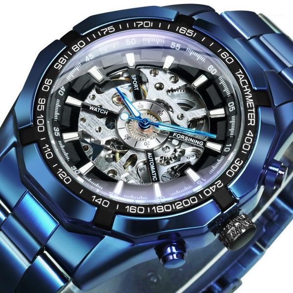 official military watch for men mechanical wristwatches blue steel strap skeleton watches luminous hands reloj hombre, Slivery;brown
official military watch for men mechanical wristwatches blue steel strap skeleton watches luminous hands reloj hombre, Slivery;brown