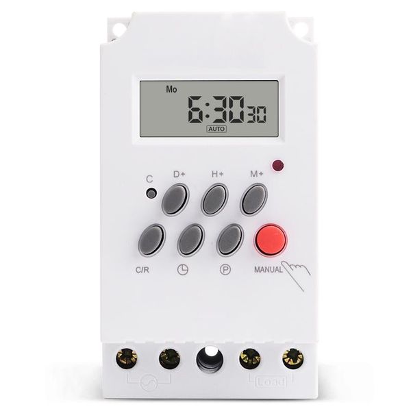 smart home control digital timer switch kg316t-ii 7 days programmable 24hrs time relay output load high power 30a 12v 24v 110v 220v
smart home control digital timer switch kg316t-ii 7 days programmable 24hrs time relay output load high power 30a 12v 24v 110v 220v