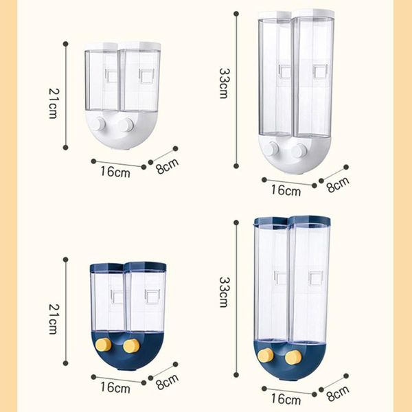 wall-mounted transparent sealed storage box grains tank household kitchen containers dry cereals dispenser bottles & jars
wall-mounted transparent sealed storage box grains tank household kitchen containers dry cereals dispenser bottles & jars