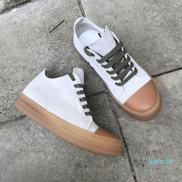 matte white sheep suede low lace beige gum bottom platform shoes genuine leather casual milk high fashion shoes, Black
matte white sheep suede low lace beige gum bottom platform shoes genuine leather casual milk high fashion shoes, Black