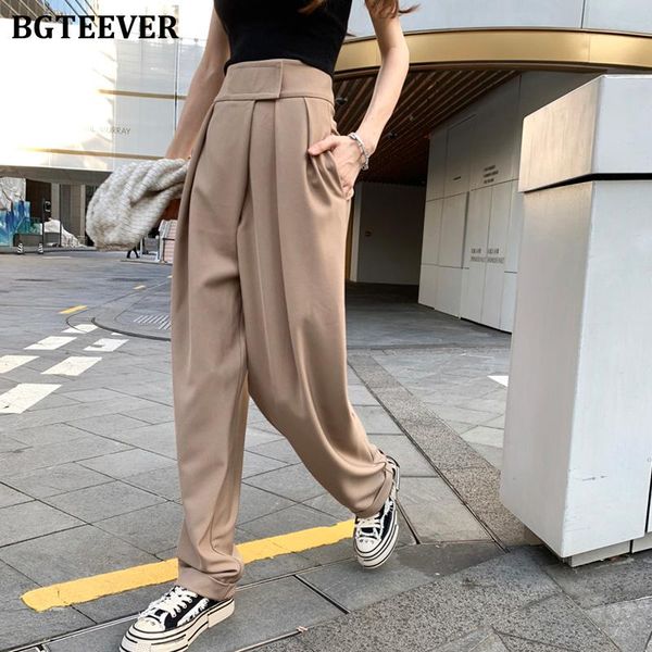 women's pants & capris bgteever fashion women harem high waist casual loose trouser for female clothes elegant ruched 2021, Black;white
women's pants & capris bgteever fashion women harem high waist casual loose trouser for female clothes elegant ruched 2021, Black;white