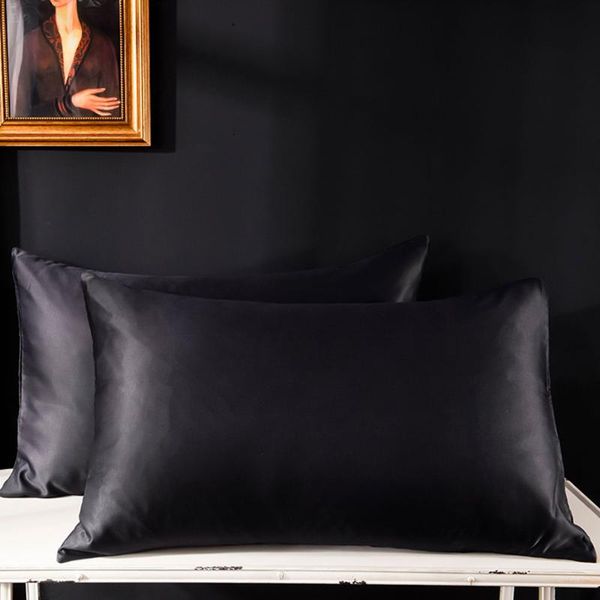 pillow case papa&mima black solid simple 1 pair(2 pieces) pillowcases protective neck shams covers bedlinens polyester satin
pillow case papa&mima black solid simple 1 pair(2 pieces) pillowcases protective neck shams covers bedlinens polyester satin