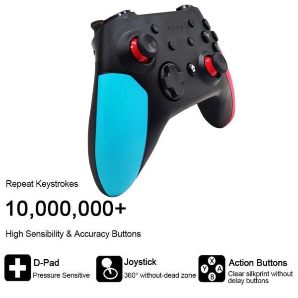 game controllers & joysticks bluetooth controller wireless for switch pro gamepad ns lite pad console pc turbo vibration handle
game controllers & joysticks bluetooth controller wireless for switch pro gamepad ns lite pad console pc turbo vibration handle