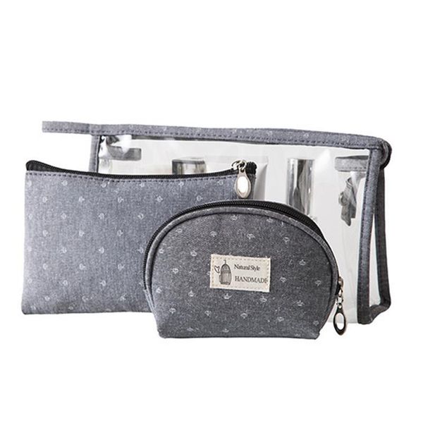3pcs travel pvc cosmetic bags women transparent clear zipper makeup organizer bath wash make up tote handbags case & cases
3pcs travel pvc cosmetic bags women transparent clear zipper makeup organizer bath wash make up tote handbags case & cases