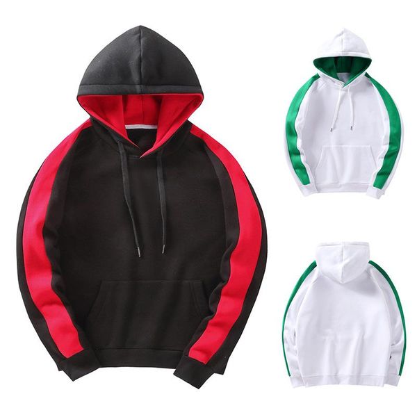 men fashion contrast stitching oversize hooded sweatshirt moletom masculino los hombres sweetshirt, Black
men fashion contrast stitching oversize hooded sweatshirt moletom masculino los hombres sweetshirt, Black