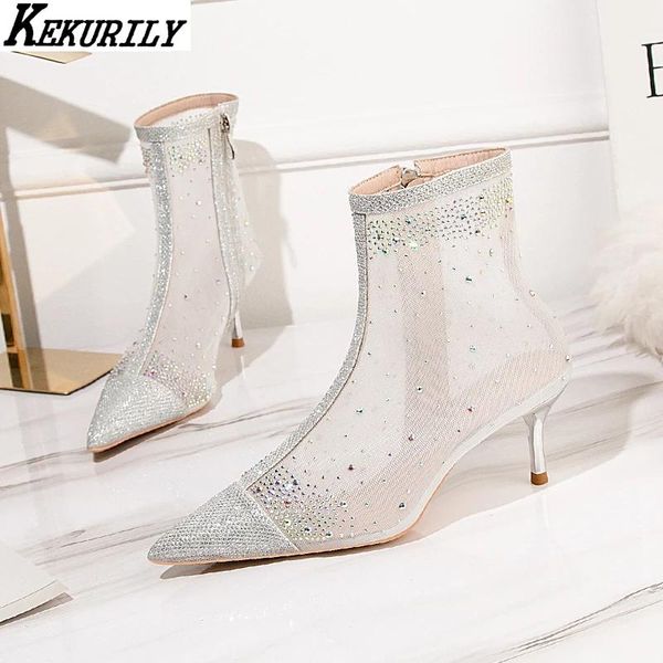 boots glitter bling ankle women mesh patchwork pointed toe short boot high heels shoes zipper zapatos de mujer size 34-41, Black
boots glitter bling ankle women mesh patchwork pointed toe short boot high heels shoes zipper zapatos de mujer size 34-41, Black