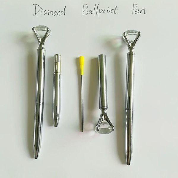 ballpoint pens 3 pcs silver color cute gem pen crystal glass diamond metal beautiful gift school office supplies, Blue;orange
ballpoint pens 3 pcs silver color cute gem pen crystal glass diamond metal beautiful gift school office supplies, Blue;orange