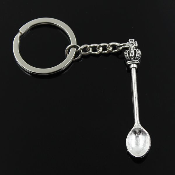 new fashion men 30mm keychain diy metal holder chain vintage kitchen spoon crown 57x9mm silver color pendant gift
new fashion men 30mm keychain diy metal holder chain vintage kitchen spoon crown 57x9mm silver color pendant gift