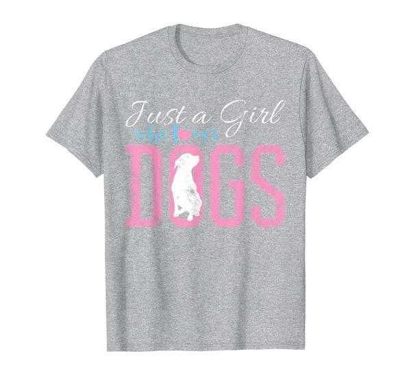 vintage just a girl who loves dogs puppys cute adorable gift t-shirt, White;black 
vintage just a girl who loves dogs puppys cute adorable gift t-shirt, White;black