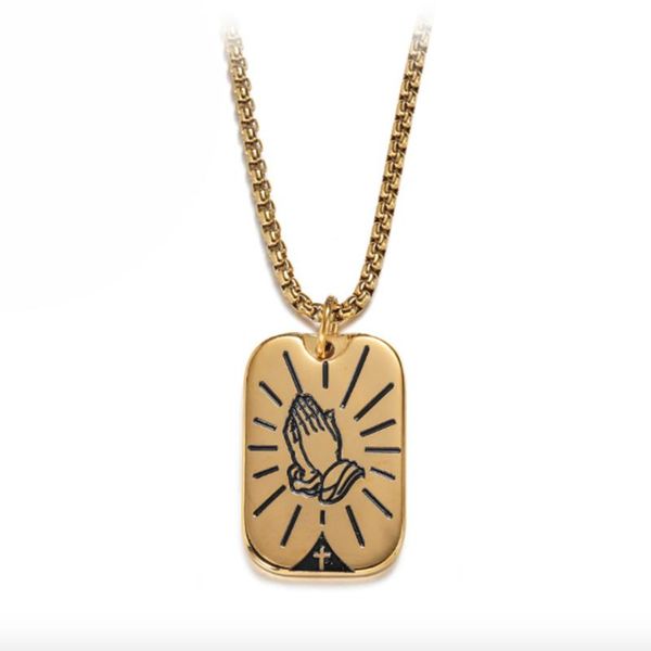 pendant necklaces stainless steel gold jesus christ bless god necklace vintage religious bible hand blessing jewelry tag gift, Silver
pendant necklaces stainless steel gold jesus christ bless god necklace vintage religious bible hand blessing jewelry tag gift, Silver