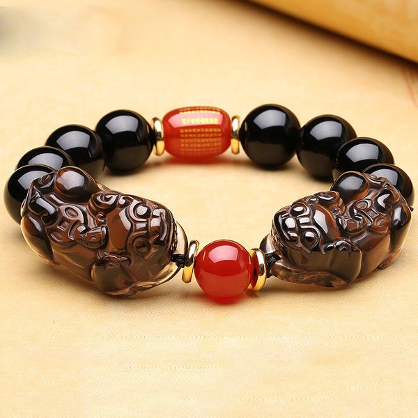 bracelet natural ice obsidian double cryolite red agate heart sutra bucket pearl yellow tiger eye stone men's and women's s, Golden;silver
bracelet natural ice obsidian double cryolite red agate heart sutra bucket pearl yellow tiger eye stone men's and women's s, Golden;silver