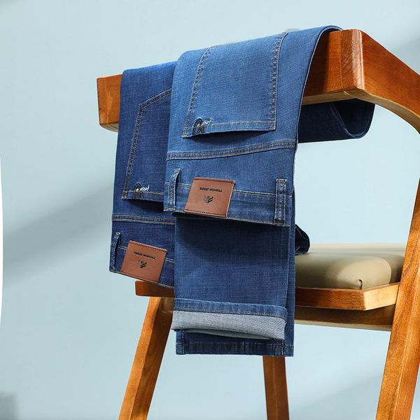 men's jeans 2021 spring and summer thin classic fashion all-match loose straight stretch denim trousers male brand pants, Blue
men's jeans 2021 spring and summer thin classic fashion all-match loose straight stretch denim trousers male brand pants, Blue