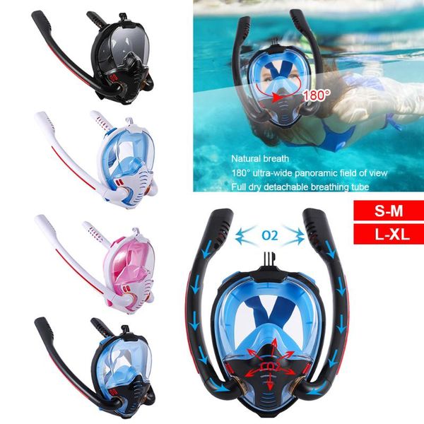 men women swimming mask double breathing tube silicone full dry snorkeling masks scuba diving goggles equipment
men women swimming mask double breathing tube silicone full dry snorkeling masks scuba diving goggles equipment