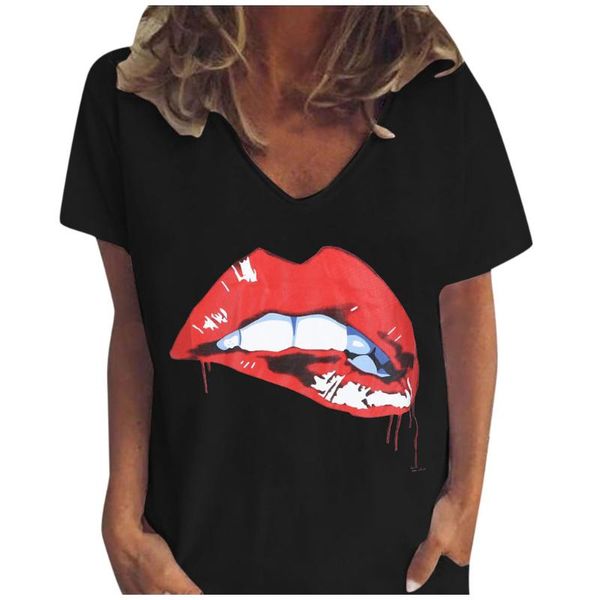 women's t-shirt summer fashion casual t shirt women v-neck print loose short sleeves simple leisure soft female mujer l0326, White
women's t-shirt summer fashion casual t shirt women v-neck print loose short sleeves simple leisure soft female mujer l0326, White