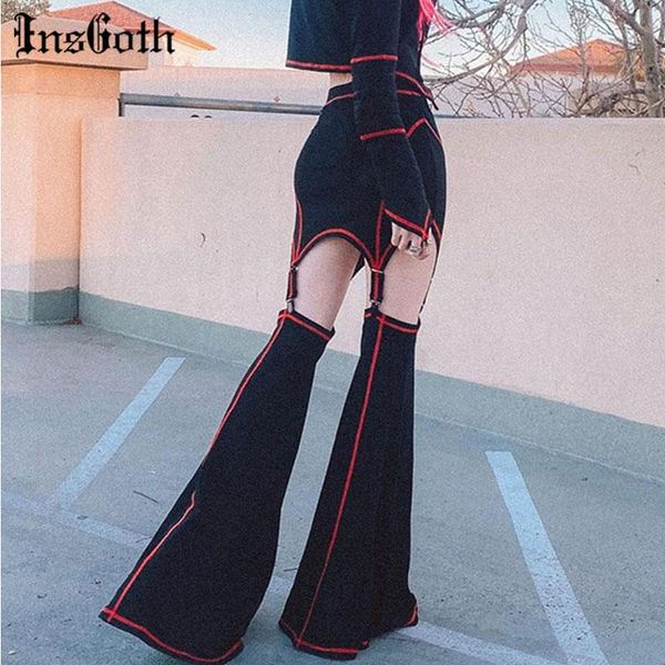 women's pants & capris insgoth streetwear flared goth grunge hollow out high waist women trousers punk harajuku bodycon patchwork, Black;white
women's pants & capris insgoth streetwear flared goth grunge hollow out high waist women trousers punk harajuku bodycon patchwork, Black;white