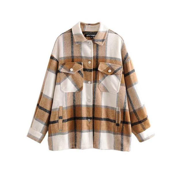 jacket women winter 2021 plaid casual coats woman clothing plus size vintage streetwear female jackets warm deals promotional women's, Black;brown
jacket women winter 2021 plaid casual coats woman clothing plus size vintage streetwear female jackets warm deals promotional women's, Black;brown