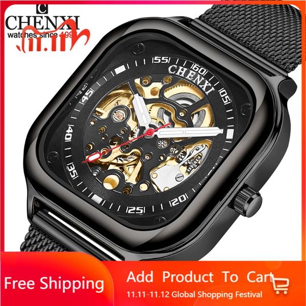 wristwatches chenxi men watch tourbillon business clock automatic mechanical wristwatch transparent waterproof mens watches, Slivery;brown
wristwatches chenxi men watch tourbillon business clock automatic mechanical wristwatch transparent waterproof mens watches, Slivery;brown