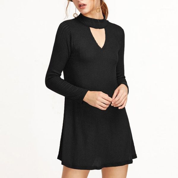 autumn fashion women dress long sleeve vestido v neck hollow out vintage evening party beclub wear mini casual dresses, Black;gray
autumn fashion women dress long sleeve vestido v neck hollow out vintage evening party beclub wear mini casual dresses, Black;gray