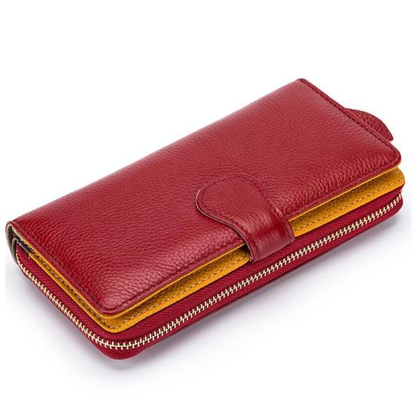 wallets leather women long purses fashion ladies zipper cellphone wallet money card holder female colorful clutches, Red;black
wallets leather women long purses fashion ladies zipper cellphone wallet money card holder female colorful clutches, Red;black
