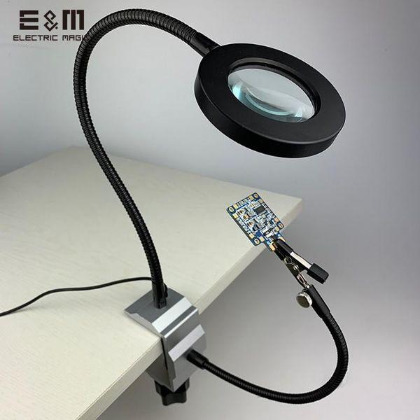 integrated circuits magnifier glass adjust led lamp pcb fixed clip hook electric iron bracket welding table soldering electronic maintenance
integrated circuits magnifier glass adjust led lamp pcb fixed clip hook electric iron bracket welding table soldering electronic maintenance
