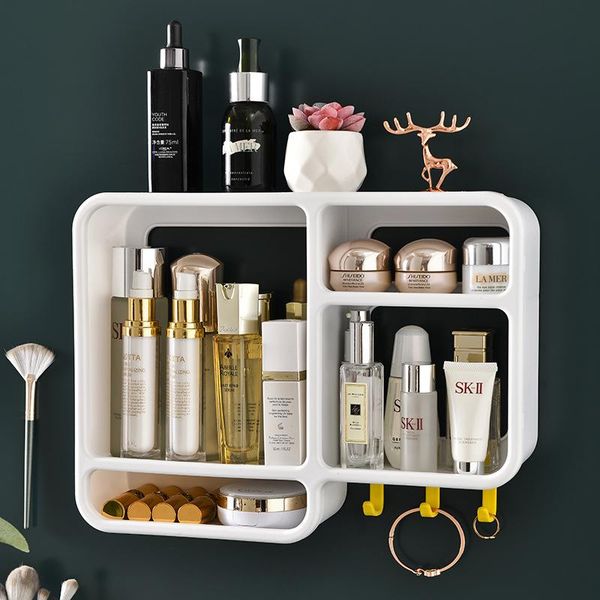storage boxes & bins simple cosmetic box wall-mounted perforation-dust-proof bathroom wall rack makeup organizer skincare containers
storage boxes & bins simple cosmetic box wall-mounted perforation-dust-proof bathroom wall rack makeup organizer skincare containers