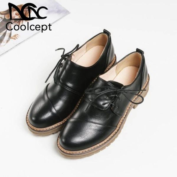 dress shoes coolcept casual high heel women fashion lace up oxford solid color daily pumps party travel footwear size 33-42, Black
dress shoes coolcept casual high heel women fashion lace up oxford solid color daily pumps party travel footwear size 33-42, Black