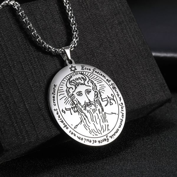 10pcs/set the first pentacle of the sun key of solomon chain necklace amulet viking jewish stainless steel gold color long necklaces men, Slivery;golden
10pcs/set the first pentacle of the sun key of solomon chain necklace amulet viking jewish stainless steel gold color long necklaces men, Slivery;golden
