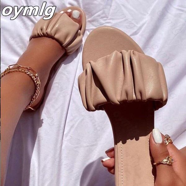 women flat slippers ladies pleated pu leather beach shoes woman casual slipper female fashion footwear ladies slides summer 2021, Black
women flat slippers ladies pleated pu leather beach shoes woman casual slipper female fashion footwear ladies slides summer 2021, Black