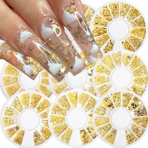 nail art decorations 1 box 3d gold rivets mixed moon star heart shell round square geometric diy tips crystals decoration accessories, Silver;gold
nail art decorations 1 box 3d gold rivets mixed moon star heart shell round square geometric diy tips crystals decoration accessories, Silver;gold
