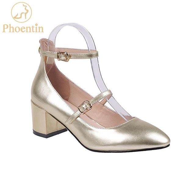 dress shoes phoentin gold mary janes ladies mid heels fashion 2021 women narrow band strappy genuine leather female pumps ft825, Black
dress shoes phoentin gold mary janes ladies mid heels fashion 2021 women narrow band strappy genuine leather female pumps ft825, Black