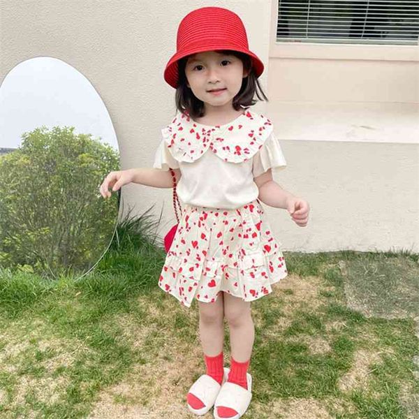 sweet baby girl printing sets summer children s short sleeve t-shirt + dress 2 suit kids clothes 210521, White
sweet baby girl printing sets summer children s short sleeve t-shirt + dress 2 suit kids clothes 210521, White