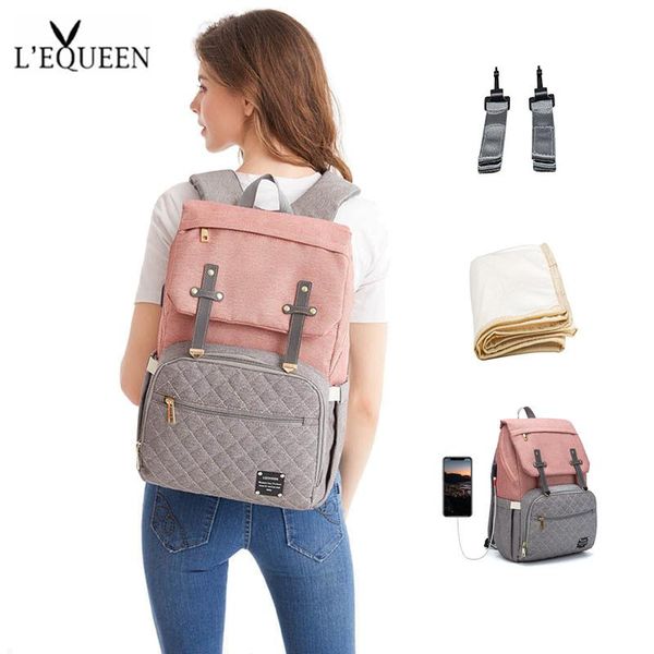 diaper bags lequeen bag backpack mummy foldable mother baby hooker pad usb charge magnetic suction
diaper bags lequeen bag backpack mummy foldable mother baby hooker pad usb charge magnetic suction