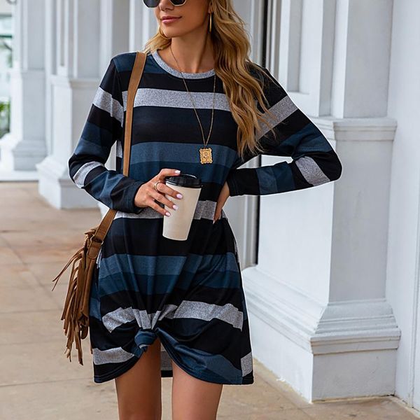 autumn spring women long sleeve striped printed casual swing tunic dress loose pockets dresses #25, Black;gray
autumn spring women long sleeve striped printed casual swing tunic dress loose pockets dresses #25, Black;gray