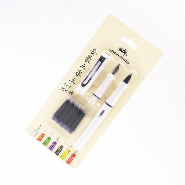 fountain pens jinhao 599 white set pen 5pcs blue ink medium nib fine student calligraphy office business
fountain pens jinhao 599 white set pen 5pcs blue ink medium nib fine student calligraphy office business
