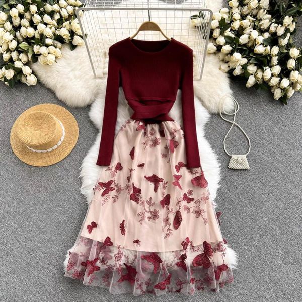 casual dresses women's dress autumn winter vintage patchwork floral knit maxi female 2021 fashion, Black;gray
casual dresses women's dress autumn winter vintage patchwork floral knit maxi female 2021 fashion, Black;gray