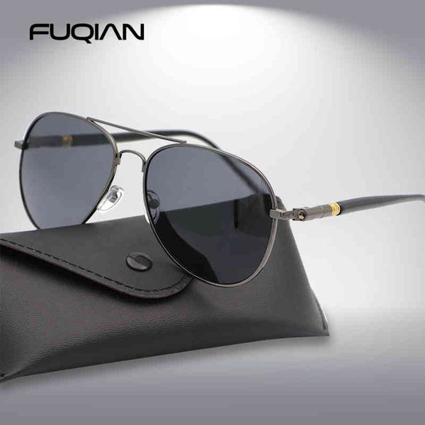 fuqian fashion pilot men polarized sunglasses oversized metal aviation male sun glasses classic black driving shades uv400, White;black
fuqian fashion pilot men polarized sunglasses oversized metal aviation male sun glasses classic black driving shades uv400, White;black