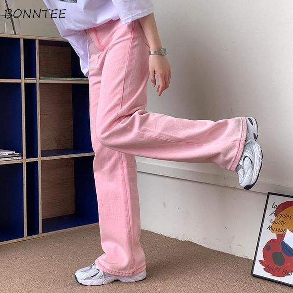 women's jeans women high waist denim college full length simple pink all-match ladies trousers korean style pockets baggy casual, Blue
women's jeans women high waist denim college full length simple pink all-match ladies trousers korean style pockets baggy casual, Blue