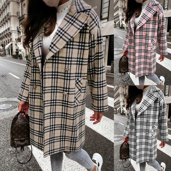 women's jackets women autumn winter elegant long overcoat 2021 fashion plaid printed windbreaker for office lady casual turn-down colla, Black;brown
women's jackets women autumn winter elegant long overcoat 2021 fashion plaid printed windbreaker for office lady casual turn-down colla, Black;brown
