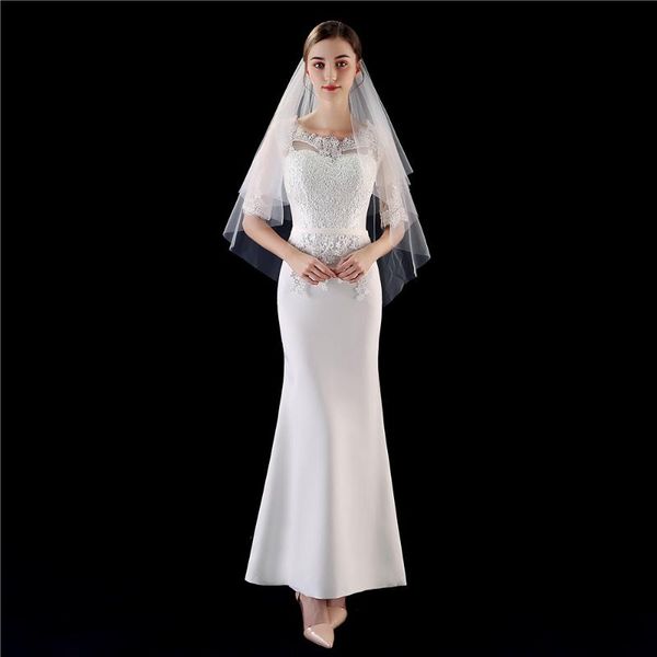 bridal veils short wedding veil two layers simple 2021 with comb accessories women veu de noiva, Black
bridal veils short wedding veil two layers simple 2021 with comb accessories women veu de noiva, Black