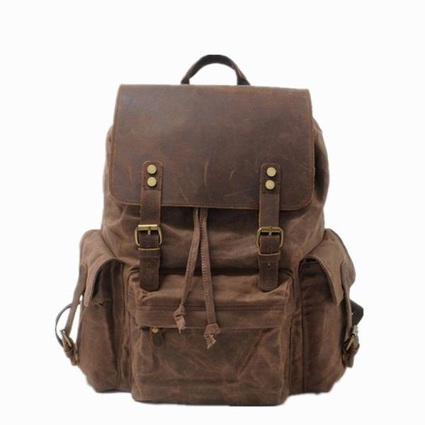 backpack multifunctional leather canvas men military boy girl vintage school backpacks shoulder lapbackpacking
backpack multifunctional leather canvas men military boy girl vintage school backpacks shoulder lapbackpacking